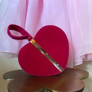 ModCloth Velvet Fuchsia Pink Purse